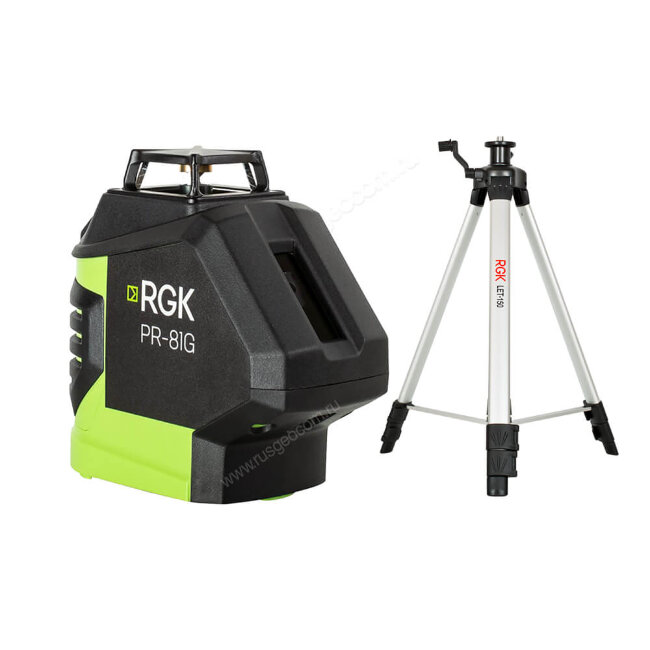 Комплект: лазерный уровень RGK PR-81G + штатив RGK LET-150 в Ижевске