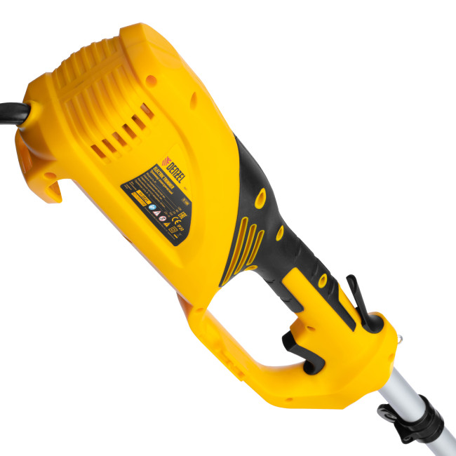 Триммер электрический TE-1200, 1200 Вт, 380 мм, катушка + диск, разборная штанга Denzel в Ижевске Триммер электрический TE-1200, 1200 Вт, 380 мм, катушка + диск, разборная штанга Denzel в Ижевске