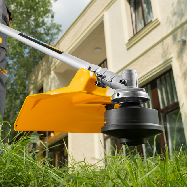 Триммер электрический TE-1200, 1200 Вт, 380 мм, катушка + диск, разборная штанга Denzel в Ижевске Триммер электрический TE-1200, 1200 Вт, 380 мм, катушка + диск, разборная штанга Denzel в Ижевске