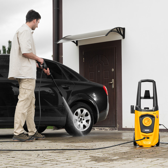 Моечная машина высокого давления R-170, 2000 Вт, 170 бар, 360 л/ч, колесная Denzel в Ижевске Моечная машина высокого давления R-170, 2000 Вт, 170 бар, 360 л/ч, колесная Denzel в Ижевске