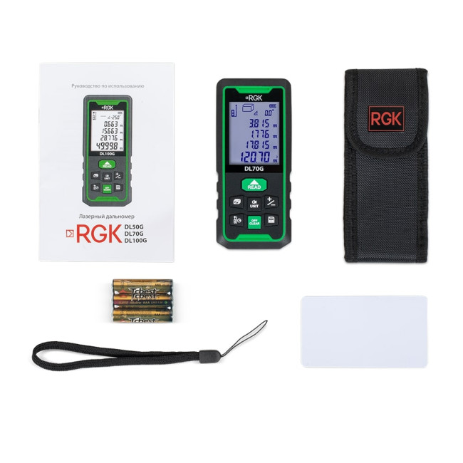 Лазерный дальномер RGK DL70G - зеленый луч в Ижевске