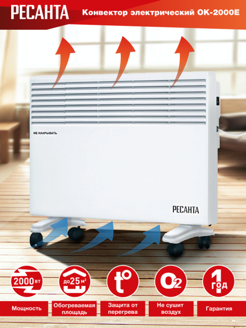 Конвектор РЕСАНТА ОК-2000Е в Ижевске Конвектор РЕСАНТА ОК-2000Е в Ижевске