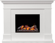 Каминокомплект California - Белый (Глубина 380) с очагом Cassette 600 NH Каминокомплект California - Белый (Глубина 380) с очагом Cassette 600 NH