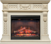 Каминокомплект Corsica - Слоновая кость с патиной с очагом Symphony 26'' DF2608-INT