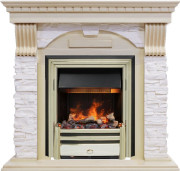 Каминокомплект Dublin - Слоновая кость с патиной / Сланец крем с очагом Cavendish Каминокомплект Dublin - Слоновая кость с патиной / Сланец крем с очагом Cavendish