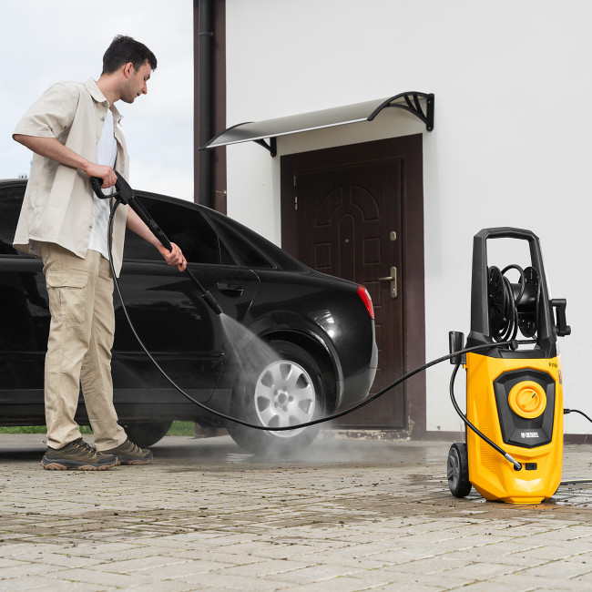 Моечная машина высокого давления R-170D, 2000 Вт, 170 бар, 360 л/ч, с барабаном Denzel в Ижевске Моечная машина высокого давления R-170D, 2000 Вт, 170 бар, 360 л/ч, с барабаном Denzel в Ижевске