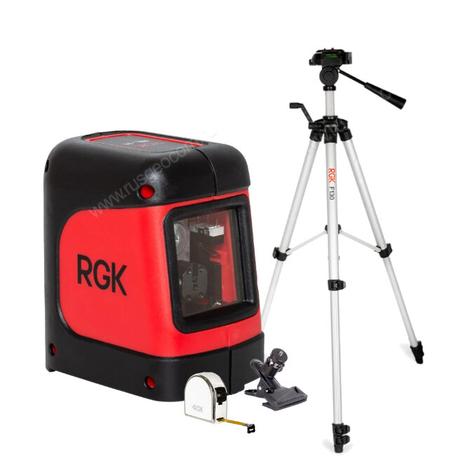 Комплект: лазерный уровень RGK ML-11 + штатив RGK F130 рулетка RGK RM3 в Ижевске