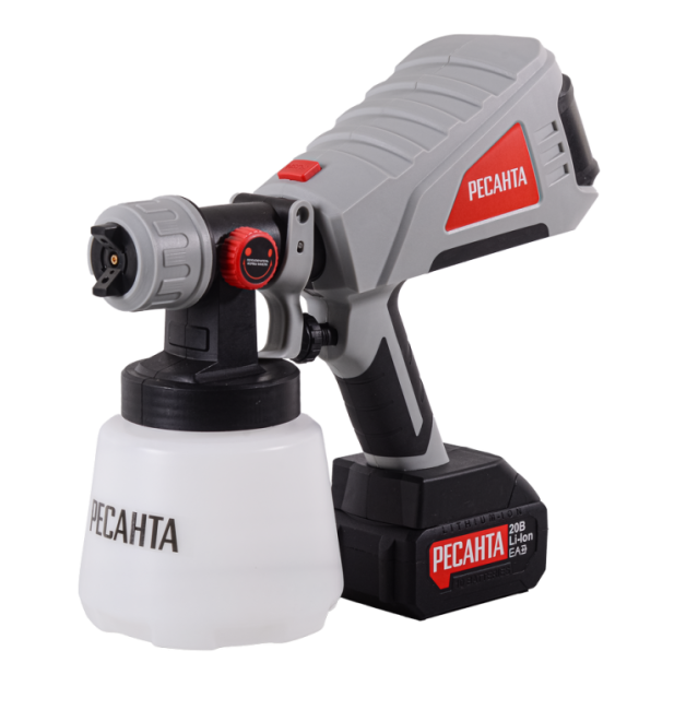 Краскопульт аккумуляторный АКП-20Li Ресанта (в комплекте 1 АКБ и ЗУ) в Ижевске Краскопульт аккумуляторный АКП-20Li Ресанта (в комплекте 1 АКБ и ЗУ) в Ижевске