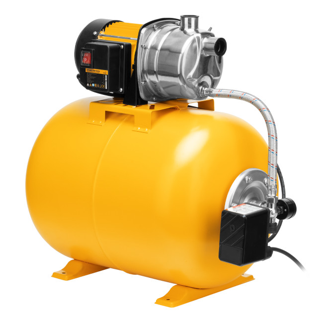 Насосная станция PSL1100X, 1100 Вт, 3600 л/ч, ресивер 50 л, подъем 45 м, нержавейка Denzel в Ижевске Насосная станция PSL1100X, 1100 Вт, 3600 л/ч, ресивер 50 л, подъем 45 м, нержавейка Denzel в Ижевске