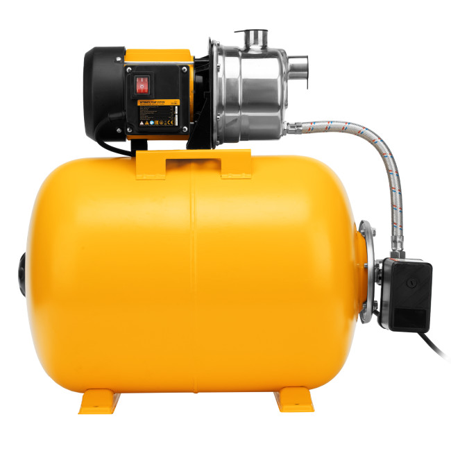 Насосная станция PSL1100X, 1100 Вт, 3600 л/ч, ресивер 50 л, подъем 45 м, нержавейка Denzel в Ижевске Насосная станция PSL1100X, 1100 Вт, 3600 л/ч, ресивер 50 л, подъем 45 м, нержавейка Denzel в Ижевске