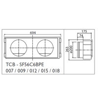 Toshiba Фланец воздушный стандартный (TCB-SF56C6BPE) в Ижевске