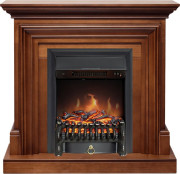 Каминокомплект Bradford - Орех с очагом Fobos FX Black