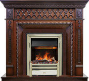 Каминокомплект Alexandria - Махагон коричневый антик с очагом Cavendish Каминокомплект Alexandria - Махагон коричневый антик с очагом Cavendish