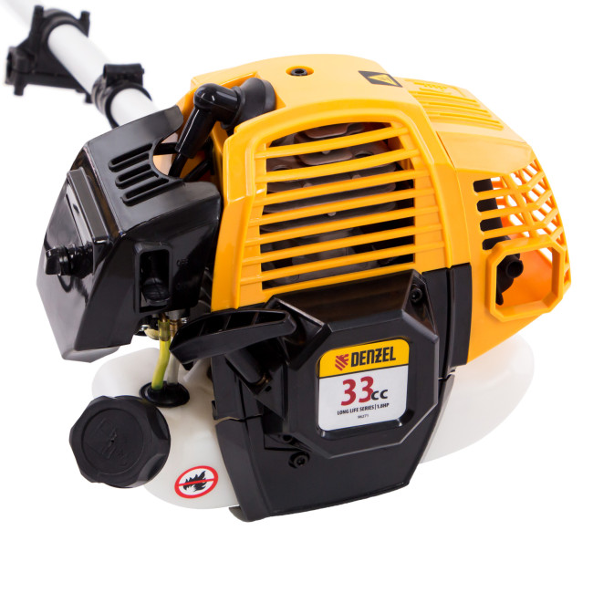 Триммер бензиновый DR-33, 33 см3, неразъемная штанга, состоит из 2 частей Denzel в Ижевске Триммер бензиновый DR-33, 33 см3, неразъемная штанга, состоит из 2 частей Denzel в Ижевске