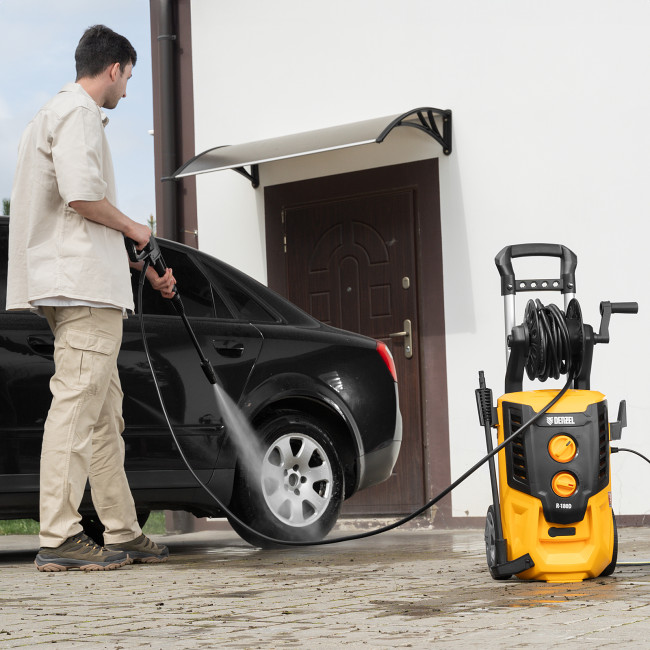 Моечная машина высокого давления R-180D, 2200 Вт, 180 бар, 380 л/ч, с барабаном Denzel в Ижевске Моечная машина высокого давления R-180D, 2200 Вт, 180 бар, 380 л/ч, с барабаном Denzel в Ижевске