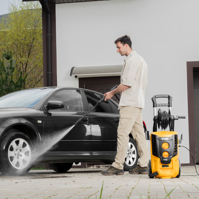 Моечная машина высокого давления R-180D, 2200 Вт, 180 бар, 380 л/ч, с барабаном Denzel в Ижевске Моечная машина высокого давления R-180D, 2200 Вт, 180 бар, 380 л/ч, с барабаном Denzel в Ижевске