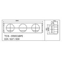 Toshiba Фланец воздушный стандартный (TCB-SF80C6BPE) в Ижевске