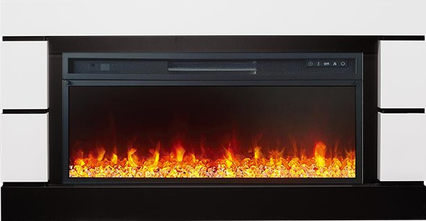 Каминокомплект Modern 42 SFT - Белый с черным с очагом Vision 42 LED в Ижевске