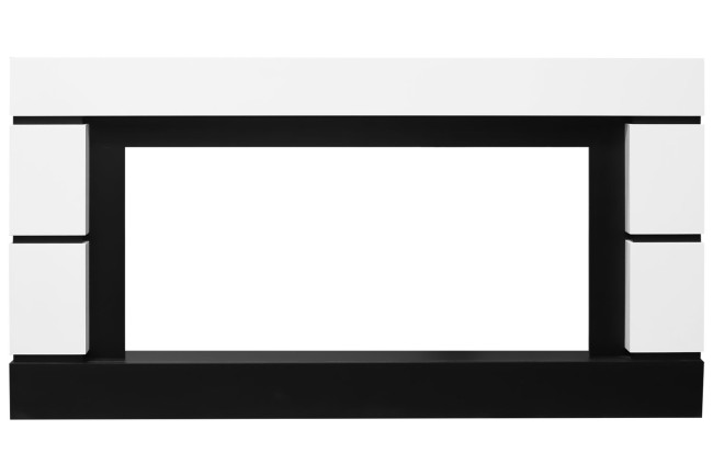 Каминокомплект Modern 42 SFT - Белый с черным с очагом Vision 42 LED в Ижевске Каминокомплект Modern 42 SFT - Белый с черным с очагом Vision 42 LED в Ижевске