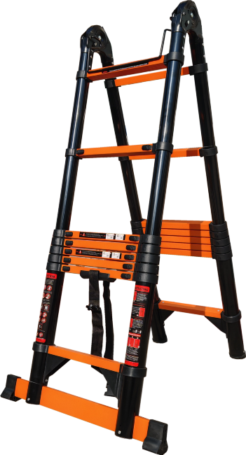 Лестница телескопическая трансформер 2,5/5,0 м ТАЛМЕТ/TALMET TM-5050C в Ижевске Лестница телескопическая трансформер 2,5/5,0 м ТАЛМЕТ/TALMET TM-5050C в Ижевске