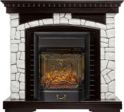 Каминокомплект Glasgow - Венге / Белый с очагом Majestic FX M Black RC