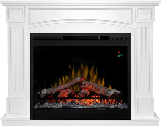 Каминокомплект Boston - Белый с очагом Symphony 26'' DF2624L-INT в Ижевске