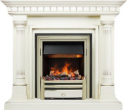 Каминокомплект Dallas - Слоновая кость с патиной с очагом Cavendish Каминокомплект Dallas - Слоновая кость с патиной с очагом Cavendish