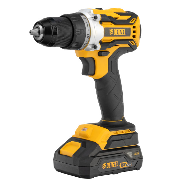 Дрель-шуруповерт аккумуляторная, бесщет. BLDL-18-02 Li-Ion, 18 В Denzel в Ижевске