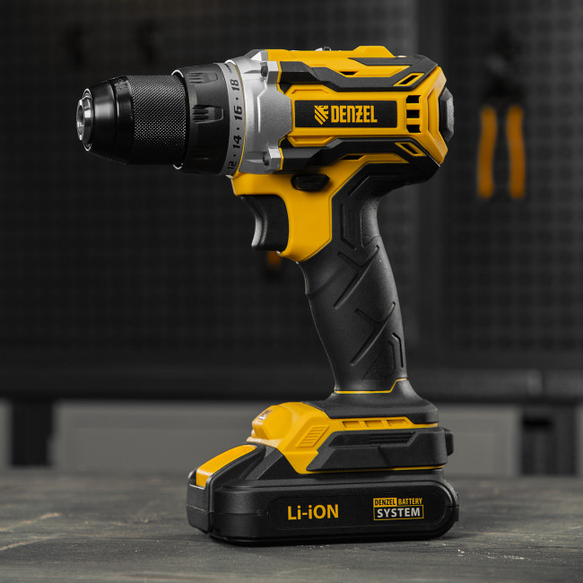 Дрель-шуруповерт аккумуляторная, бесщет. BLDL-18-02 Li-Ion, 18 В Denzel в Ижевске