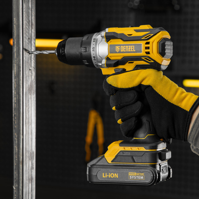 Дрель-шуруповерт аккумуляторная, бесщет. BLDL-18-02 Li-Ion, 18 В Denzel в Ижевске