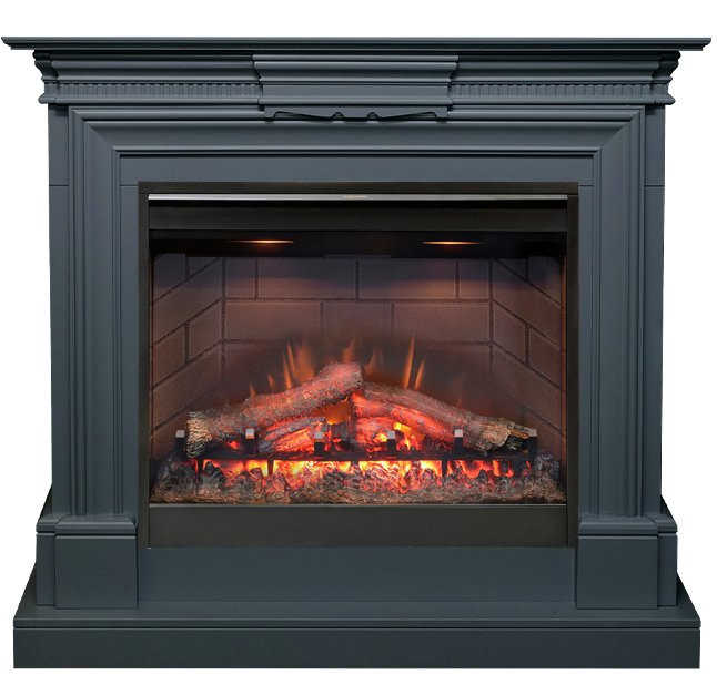Каминокомплект Chelsea - Серый графит (Ширина 1150 мм) с очагом Symphony 26'' DF2608-INT в Ижевске