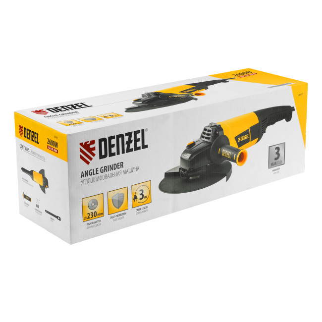 Машина шлифовальная угловая AG230-2600, 2600 Вт, 230 мм, 6000 об/мин Denzel в Ижевске Машина шлифовальная угловая AG230-2600, 2600 Вт, 230 мм, 6000 об/мин Denzel в Ижевске