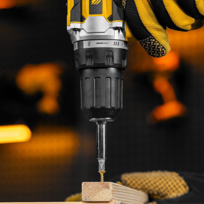 Дрель-шуруповерт аккумуляторная, бесщет. BLDL-18-0 Li-Ion, 18 В Denzel в Ижевске