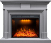 Каминокомплект Coventry Grey - Серый с очагом Emerald 28