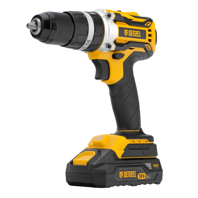 Дрель-шуруповерт аккумуляторная ударная бесщет CIDB-18-02, Li-Ion, 18 В Denzel в Ижевске
