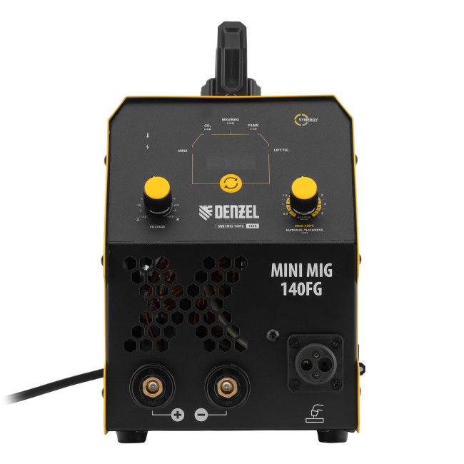 Аппарат инвертор. полуавтомат. сварки Mini MIG-140FG, 140 А, ПВ 60% Denzel в Ижевске