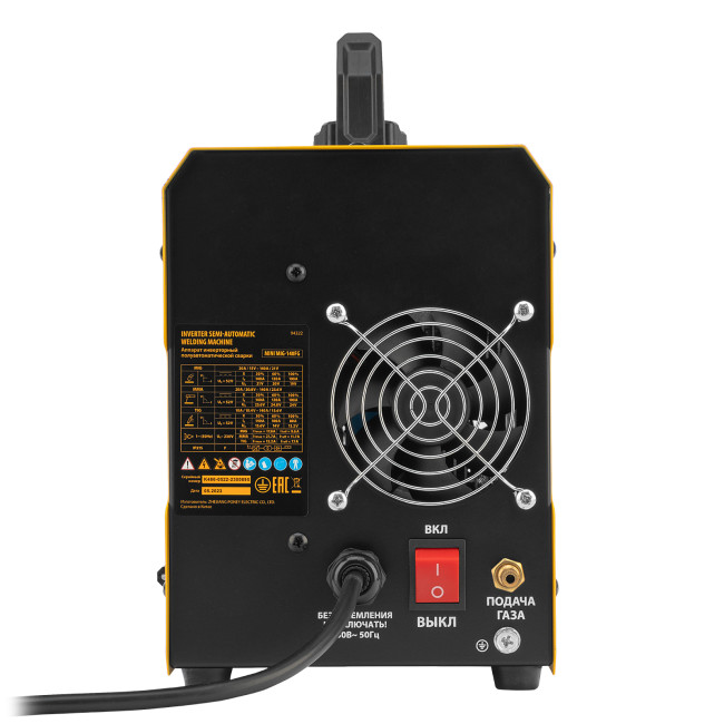 Аппарат инвертор. полуавтомат. сварки Mini MIG-140FG, 140 А, ПВ 60% Denzel в Ижевске