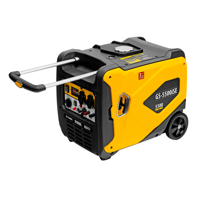 Генератор инверторный GS-5500iSE, 5,5 кВт, 230 В, закрытый корпус,электростартер Denzel в Ижевске Генератор инверторный GS-5500iSE, 5,5 кВт, 230 В, закрытый корпус,электростартер Denzel в Ижевске
