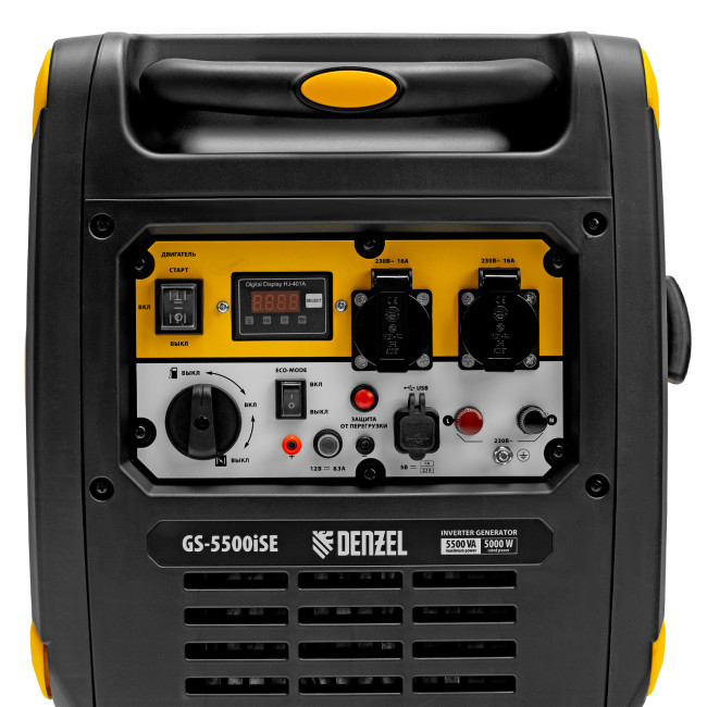 Генератор инверторный GS-5500iSE, 5,5 кВт, 230 В, закрытый корпус,электростартер Denzel в Ижевске Генератор инверторный GS-5500iSE, 5,5 кВт, 230 В, закрытый корпус,электростартер Denzel в Ижевске