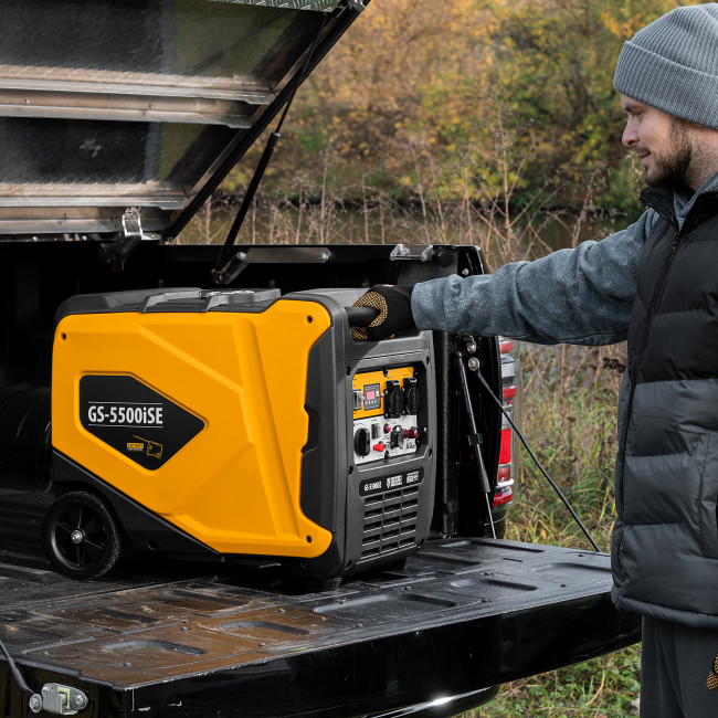 Генератор инверторный GS-5500iSE, 5,5 кВт, 230 В, закрытый корпус,электростартер Denzel в Ижевске Генератор инверторный GS-5500iSE, 5,5 кВт, 230 В, закрытый корпус,электростартер Denzel в Ижевске