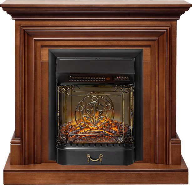 Каминокомплект Bradford - Орех с очагом Majestic FX M Black RC в Ижевске