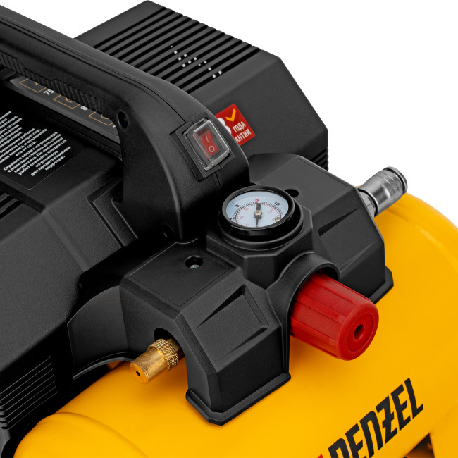 Компрессор  DLS750/6 безмасляный малошумный 750 Вт, 140 л/мин,ресивер 6 л Denzel в Ижевске