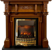 Каминокомплект Oxford - Орех с очагом Atherton Каминокомплект Oxford - Орех с очагом Atherton