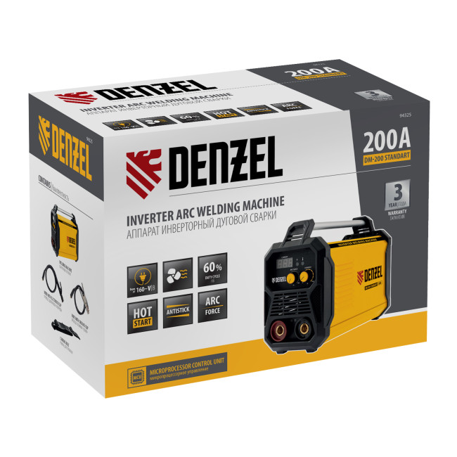 Аппарат инвертор. дуговой сварки DM-200 Standart, 200 А, ПВ 60% Denzel в Ижевске Аппарат инвертор. дуговой сварки DM-200 Standart, 200 А, ПВ 60% Denzel в Ижевске