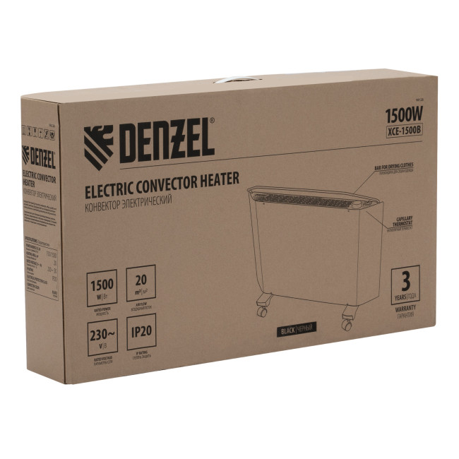 Конвектор электрический XCE-1500 B, 230 В, 1500 Вт, X-образный нагреватель Denzel в Ижевске Конвектор электрический XCE-1500 B, 230 В, 1500 Вт, X-образный нагреватель Denzel в Ижевске
