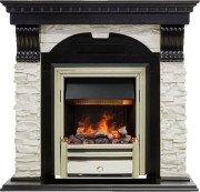 Каминокомплект Dublin - Венге / Сланец белый с очагом Cavendish Каминокомплект Dublin - Венге / Сланец белый с очагом Cavendish