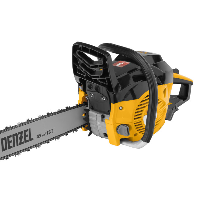 Пила цепная бензиновая DGS-5218, шина 45 см, 52 см3, 3.5 л.с, шаг 0.325, паз 1.5 мм, 72 звена Denzel в Ижевске