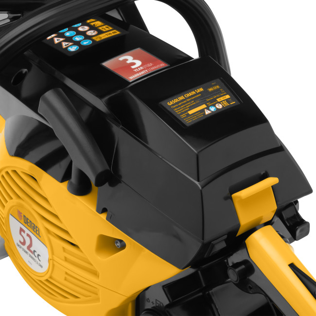 Пила цепная бензиновая DGS-5218, шина 45 см, 52 см3, 3.5 л.с, шаг 0.325, паз 1.5 мм, 72 звена Denzel в Ижевске