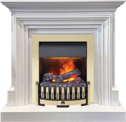 Каминокомплект Bradford - Белый с очагом Danville Brass FB2 Каминокомплект Bradford - Белый с очагом Danville Brass FB2