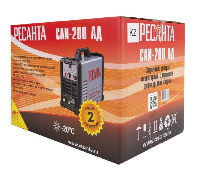 Сварочный аппарат инверторный Ресанта САИ-200АД в Ижевске